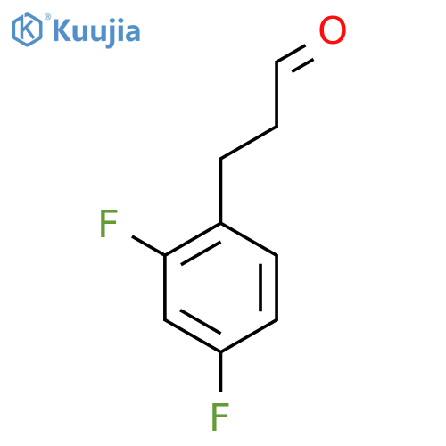 3-(2,4-difluorophenyl)propanal structure