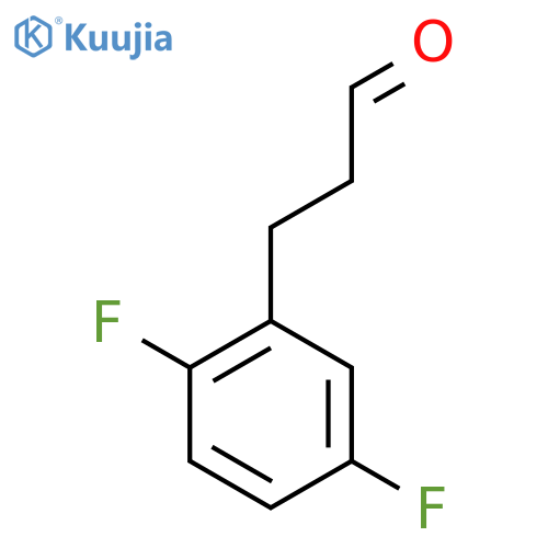 3-(2,5-difluorophenyl)propanal structure