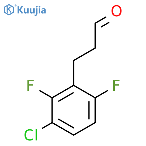 3-(3-Chloro-2,6-difluorophenyl)propanal structure