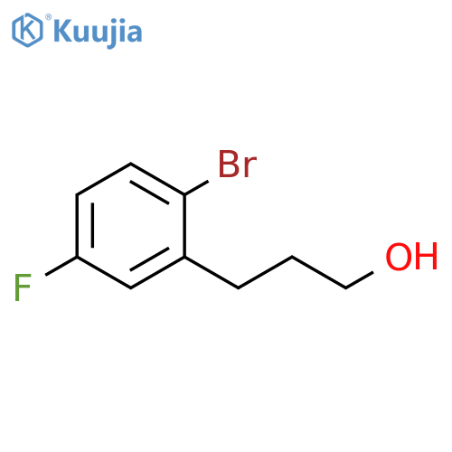 3-(2-bromo-5-fluorophenyl)propan-1-ol structure