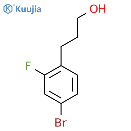 3-(4-Bromo-2-fluorophenyl)propan-1-ol structure