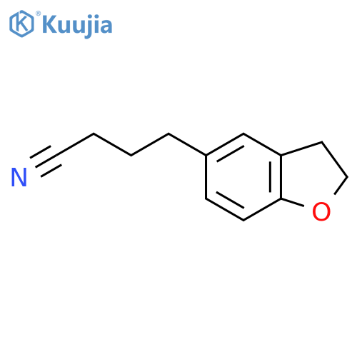 4-(2,3-dihydro-1-benzofuran-5-yl)butanenitrile structure