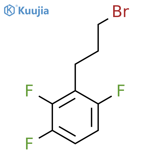 2-(3-bromopropyl)-1,3,4-trifluorobenzene structure