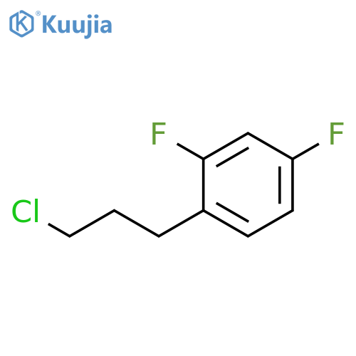 Benzene, 1-(3-chloropropyl)-2,4-difluoro- structure