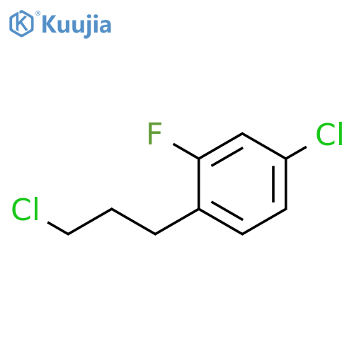 1-Chloro-4-(3-chloropropyl)-3-fluorobenzene structure