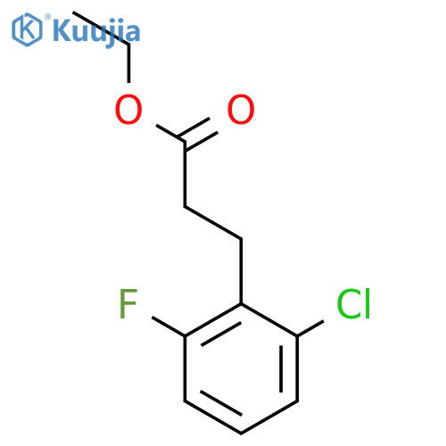 Ethyl3-(2chloro-6-fluorophenyl)propanoate structure
