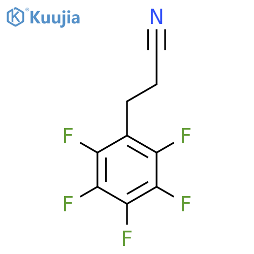 3-(pentafluorophenyl)propanenitrile structure