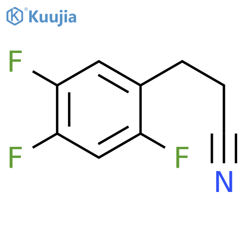 3-(2,4,5-trifluorophenyl)propanenitrile structure