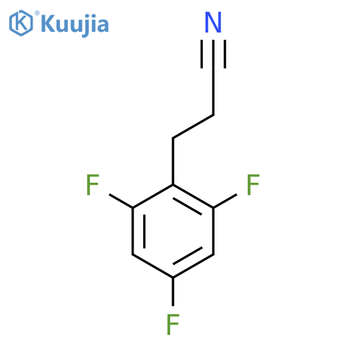 3-(2,4,6-trifluorophenyl)propanenitrile structure