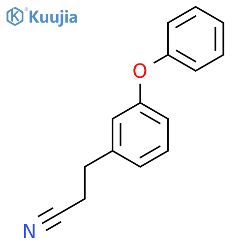 3-(3-phenoxyphenyl)propanenitrile structure