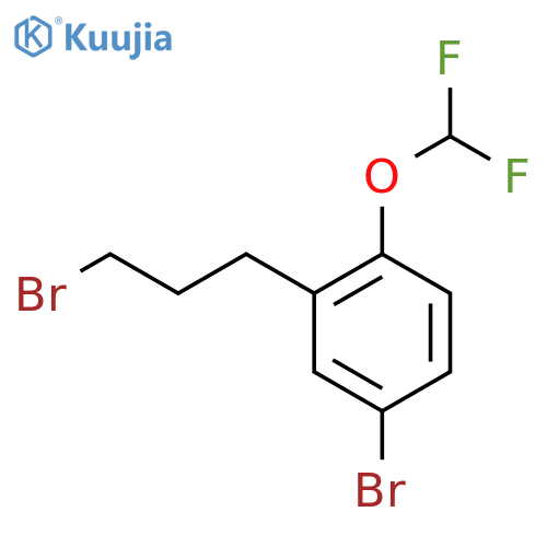 4-Bromo-2-(3-bromopropyl)(difluoromethoxy)benzene structure