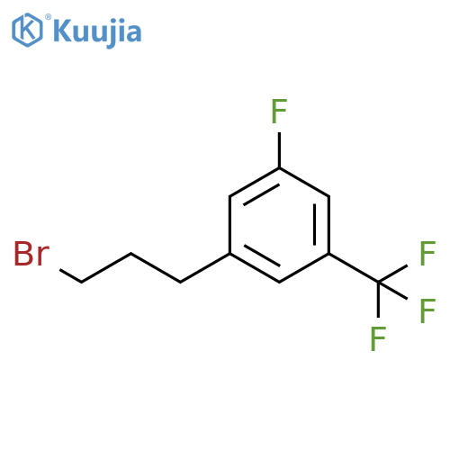 1-(3-bromopropyl)-3-fluoro-5-(trifluoromethyl)benzene structure