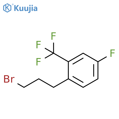 1-(3-bromopropyl)-4-fluoro-2-(trifluoromethyl)benzene structure