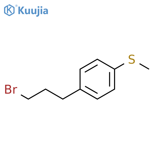 1-(3-bromopropyl)-4-(methylsulfanyl)benzene structure