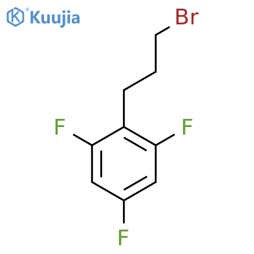 2-(3-bromopropyl)-1,3,5-trifluorobenzene structure