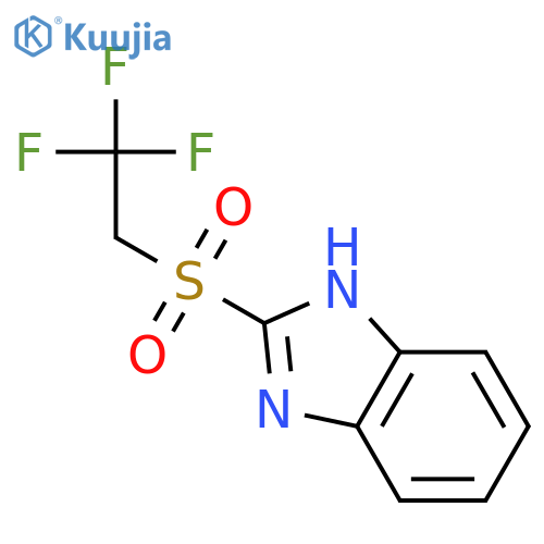 1H-Benzimidazole, 2-[(2,2,2-trifluoroethyl)sulfonyl]- structure
