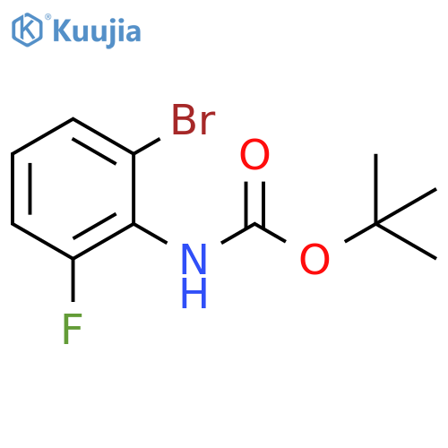 tert-butyl N-(2-bromo-6-fluorophenyl)carbamate structure