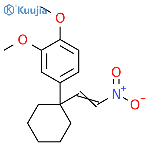 Benzene, 1,2-dimethoxy-4-[1-(2-nitroethenyl)cyclohexyl]- structure