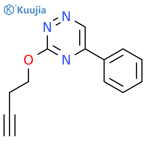 1,2,4-Triazine, 3-(3-butynyloxy)-5-phenyl- structure