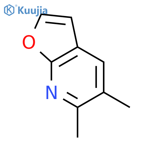 Furo[2,3-b]pyridine,5,6-dimethyl- structure