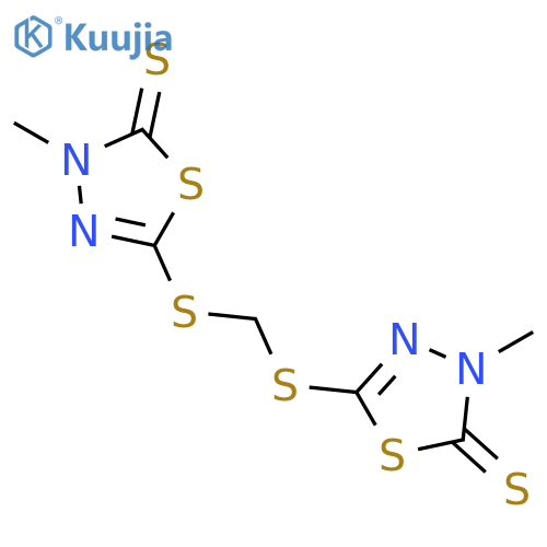1,3,4-Thiadiazole-2(3H)-thione, 5,5'-[methylenebis(thio)]bis[3-methyl- structure