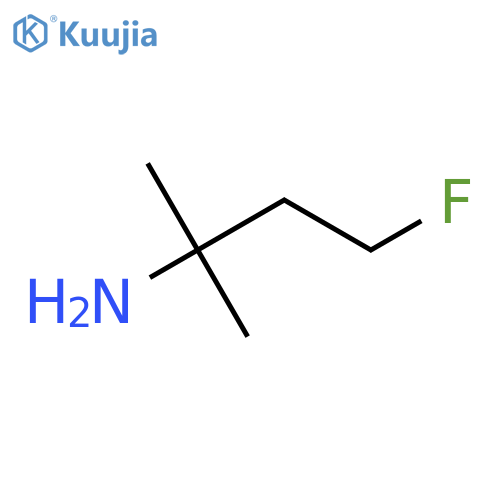 4-fluoro-2-methylbutan-2-amine structure