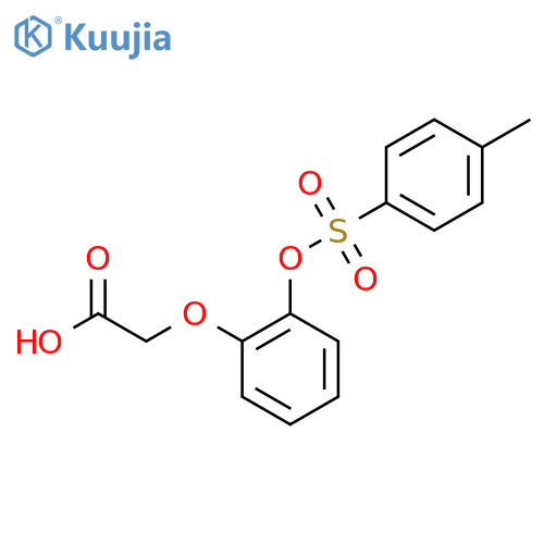 2-{2-[(4-Methylbenzenesulfonyl)oxy]phenoxy}acetic acid structure