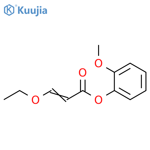 2-Propenoic acid, 3-ethoxy-, 2-methoxyphenyl ester structure