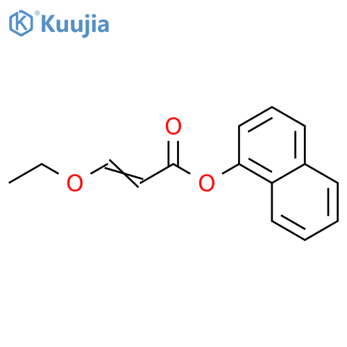 2-Propenoic acid, 3-ethoxy-, 1-naphthalenyl ester structure