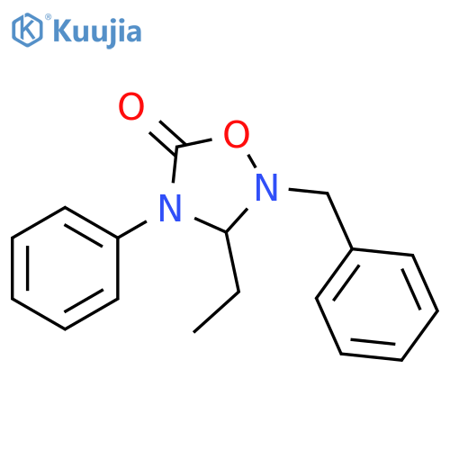 1,2,4-Oxadiazolidin-5-one, 3-ethyl-4-phenyl-2-(phenylmethyl)- structure