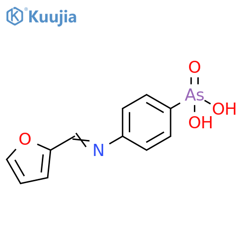 Arsonic acid, [4-[(2-furanylmethylene)amino]phenyl]- structure