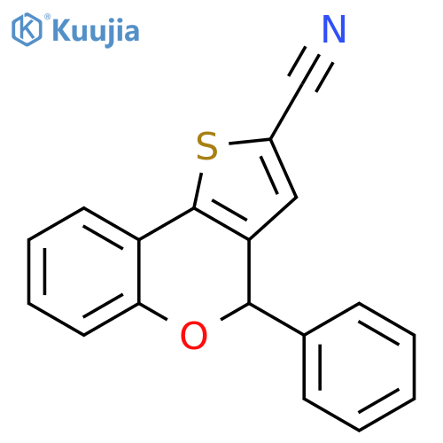 4H-Thieno[3,2-c][1]benzopyran-2-carbonitrile, 4-phenyl- structure