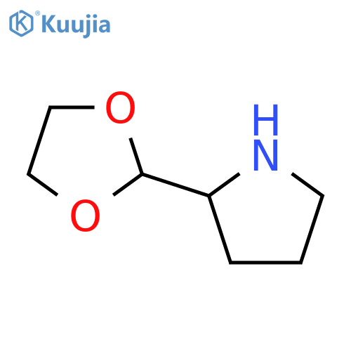 Pyrrolidine, 2-(1,3-dioxolan-2-yl)- structure