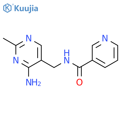 3-Pyridinecarboxamide, N-[(4-amino-2-methyl-5-pyrimidinyl)methyl]- structure