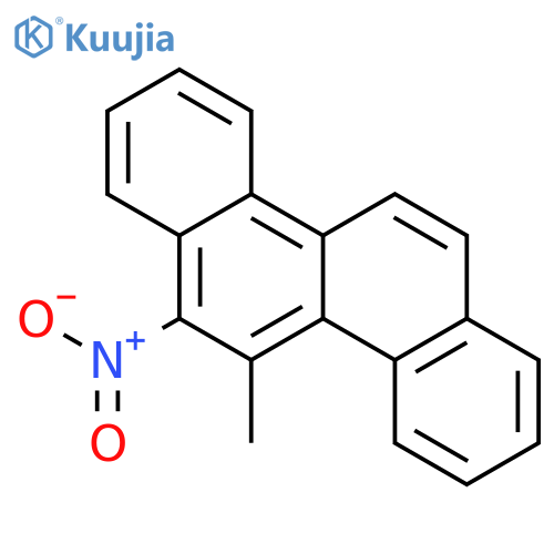 Chrysene,5-methyl-6-nitro- structure