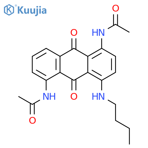 Acetamide,N,N'-[4-(butylamino)-9,10-dihydro-9,10-dioxo-1,5-anthracenediyl]bis- structure