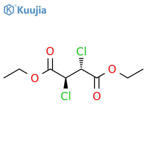 Butanedioic acid, 2,3-dichloro-, diethyl ester, (R*,S*)- structure