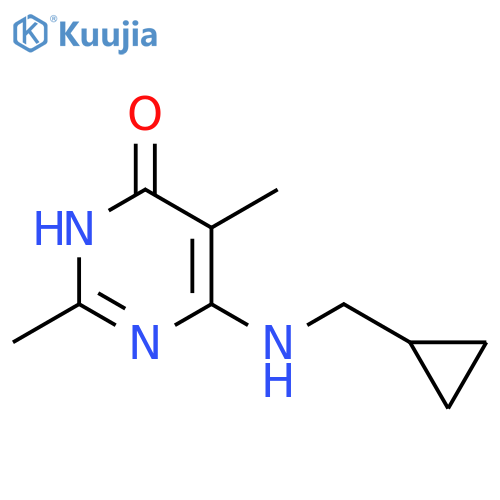 4(1H)-Pyrimidinone, 6-[(cyclopropylmethyl)amino]-2,5-dimethyl- structure