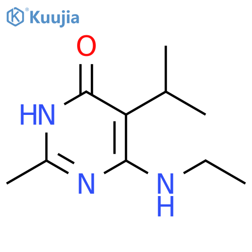4(1H)-Pyrimidinone, 6-(ethylamino)-2-methyl-5-(1-methylethyl)- structure