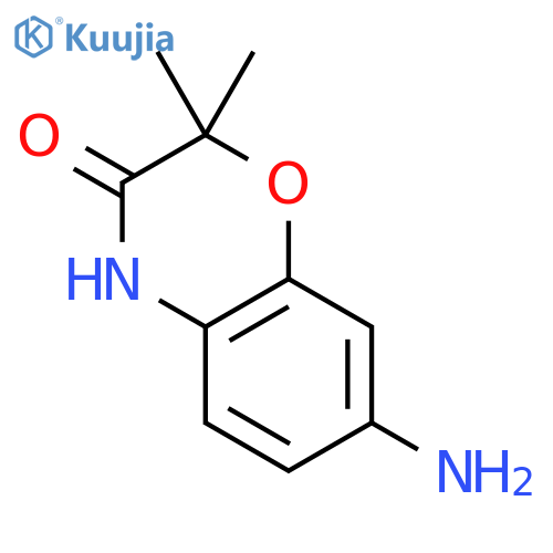 7-amino-2,2-dimethyl-3,4-dihydro-2H-1,4-benzoxazin-3-one structure