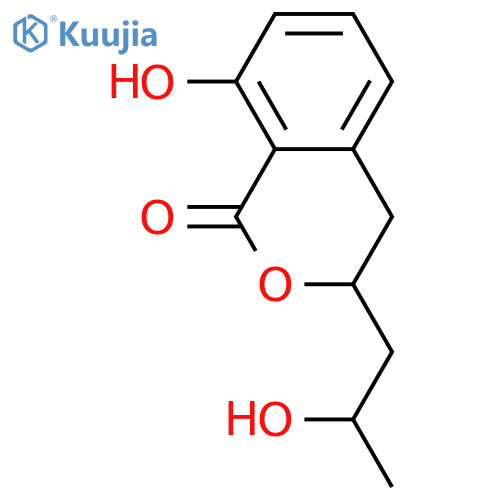 3,4-Dihydro-8-hydroxy-3-(2-hydroxypropyl)-1H-2-benzopyran-1-one; (2'ξ,3ξ)-form structure