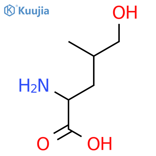 2-amino-5-hydroxy-4-methylpentanoic acid structure