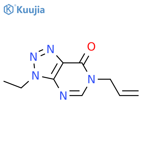 3-ethyl-6-(prop-2-en-1-yl)-3H,6H,7H-[1,2,3]triazolo[4,5-d]pyrimidin-7-one structure