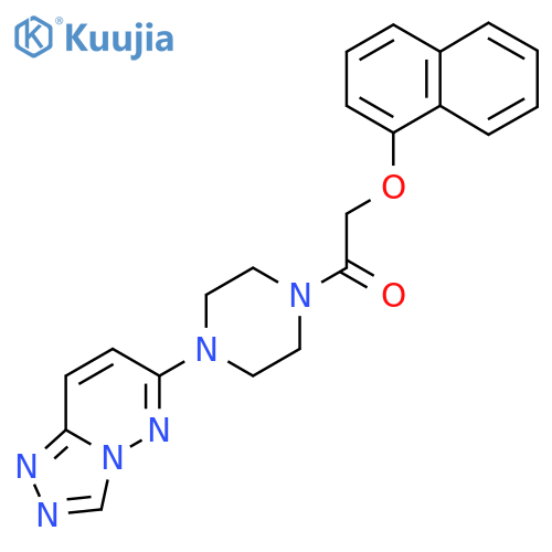 2-(naphthalen-1-yloxy)-1-(4-{[1,2,4]triazolo[4,3-b]pyridazin-6-yl}piperazin-1-yl)ethan-1-one structure