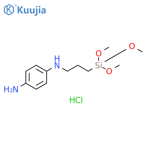 1,4-Benzenediamine, N1-[3-(trimethoxysilyl)propyl]-, hydrochloride (1:1) structure