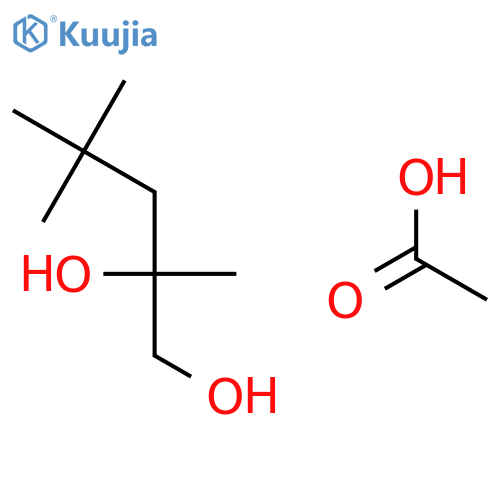 1,2-Pentanediol, 2,4,4-trimethyl-, monoacetate structure