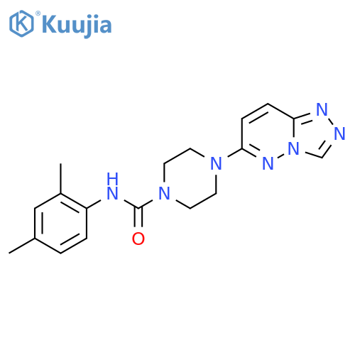N-(2,4-dimethylphenyl)-4-{[1,2,4]triazolo[4,3-b]pyridazin-6-yl}piperazine-1-carboxamide structure