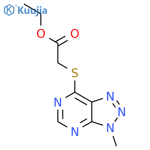 ethyl 2-({3-methyl-3H-[1,2,3]triazolo[4,5-d]pyrimidin-7-yl}sulfanyl)acetate structure
