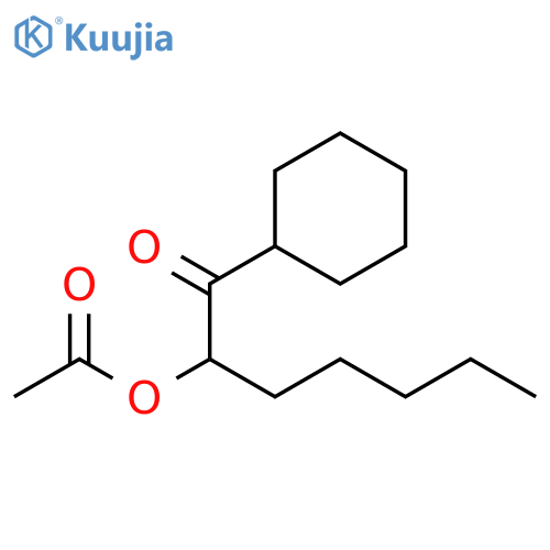 1-Heptanone, 2-(acetyloxy)-1-cyclohexyl- structure