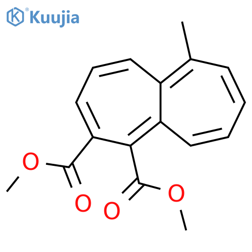 1,2-Heptalenedicarboxylic acid, 6-methyl-, dimethyl ester structure
